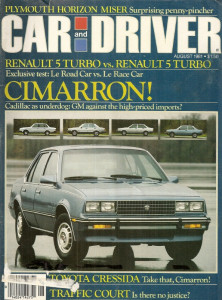 CAR & DRIVER 1981 AUG - TALBOT-MATRA MURENA, Le CAR R5